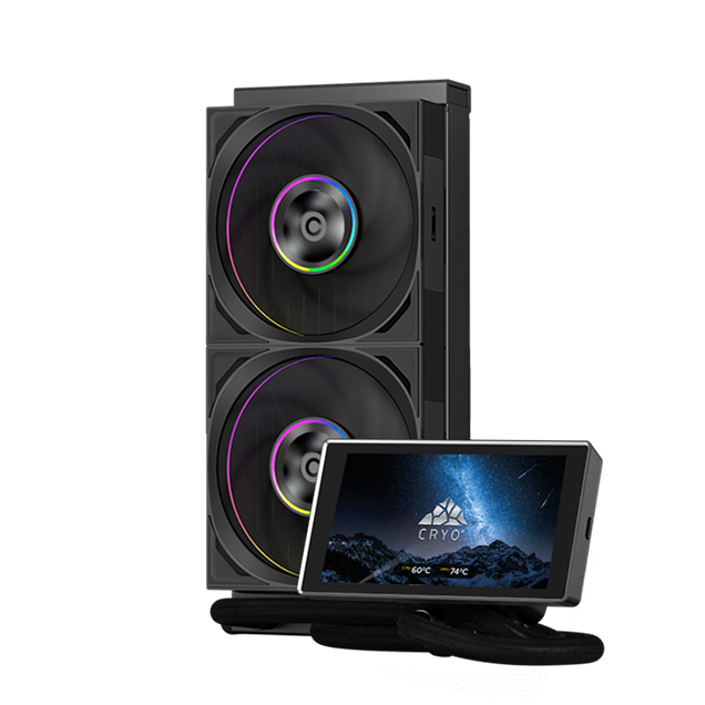 Chillblast Cryo Storm 240 ARGB AIO Cooler + Cryo Display 5 " Screen