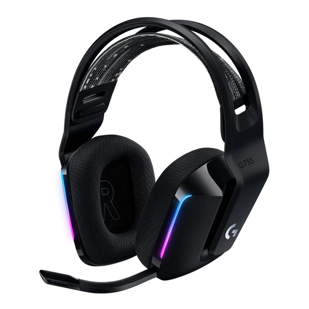 Logitech G733 LIGHTSPEED Wireless RGB Gaming Headset in Black