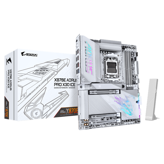 GIGABYTE X870E AORUS PRO X3D ICE Motherboard