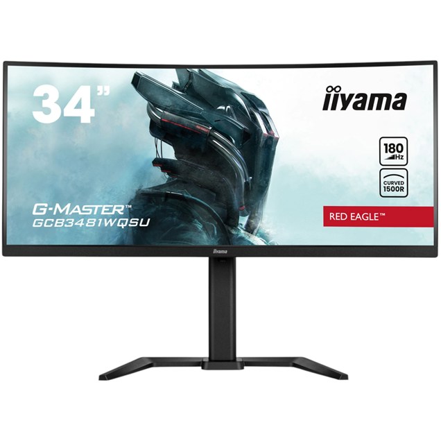 iiyama G-Master GCB3481WQSU 34" UltraWide Curved Gaming Monitor - VA, 500 nits