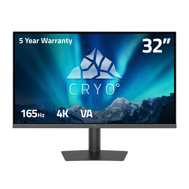 Cryo Vision 32 inch 4K Ultra HD 165hz Gaming Monitor