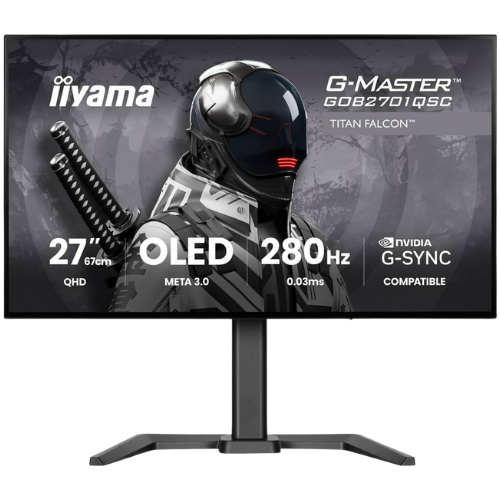 iiyama   27" Gaming Monitor - OLED, 1500 nits, 280Hz, 0.03ms, Speakers, HDMI, DP