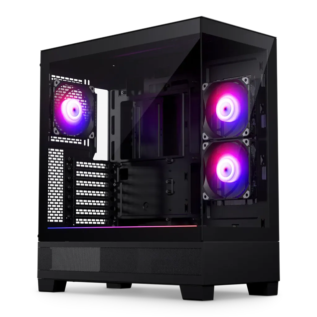 Phanteks XT View Mid Tower Gaming Case - Black 