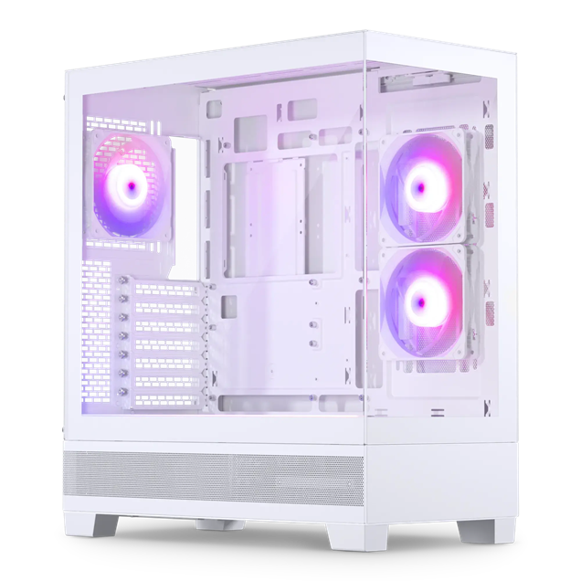 Phanteks XT View Mid Tower Gaming Case - White 