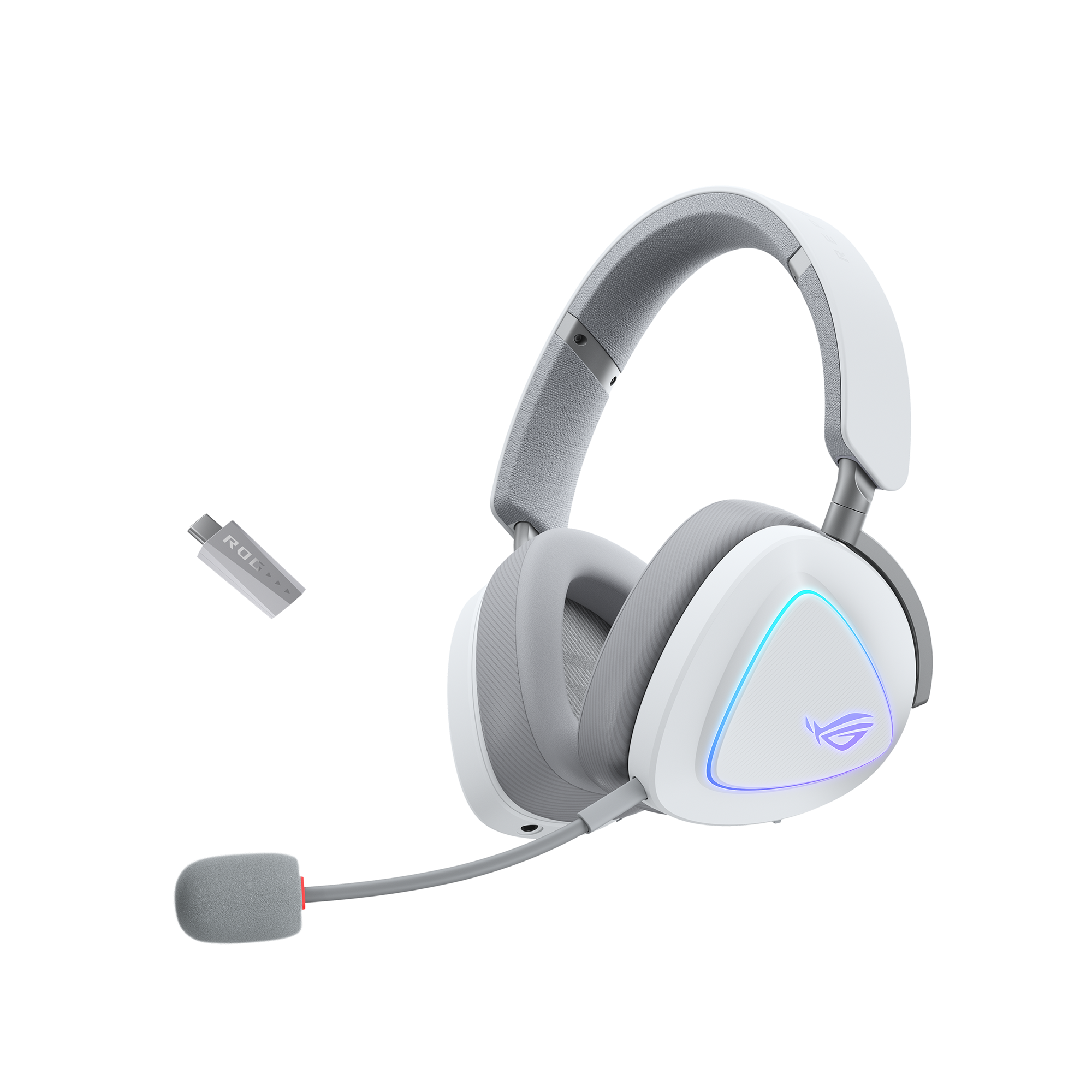 ASUS ROG Delta II Moonlight White Edition Tri-Mode Wireless Gaming ...