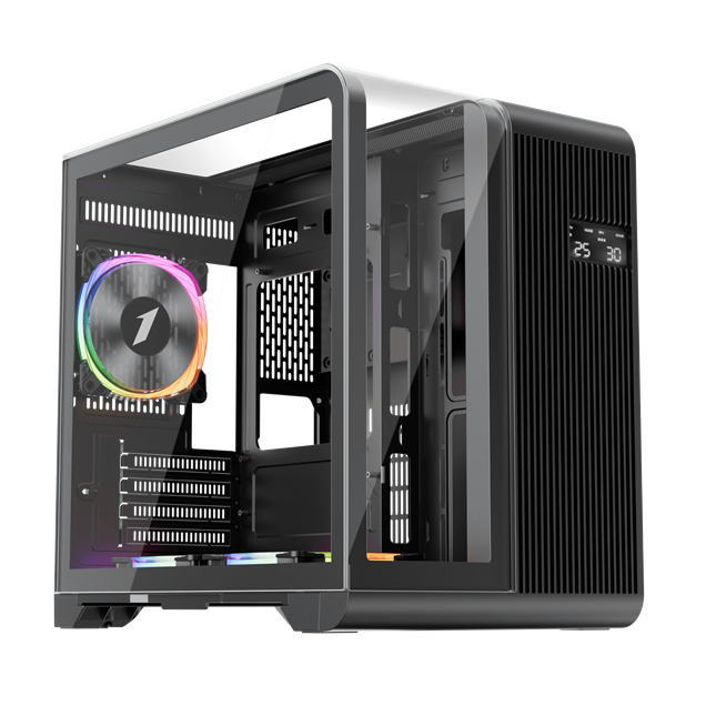 1st Player RT5 RGB Mid Tower Gaming Case - Black 