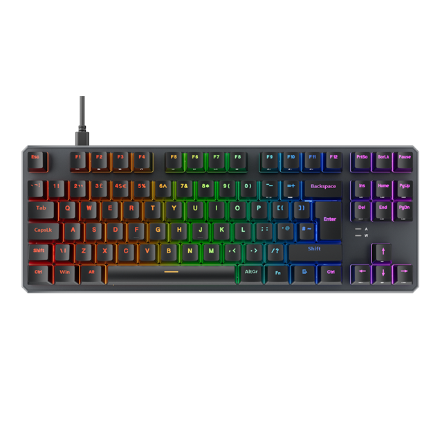 Tecware Phantom+ RGB Mechanical Keyboard in Black with Wraith Red Switches