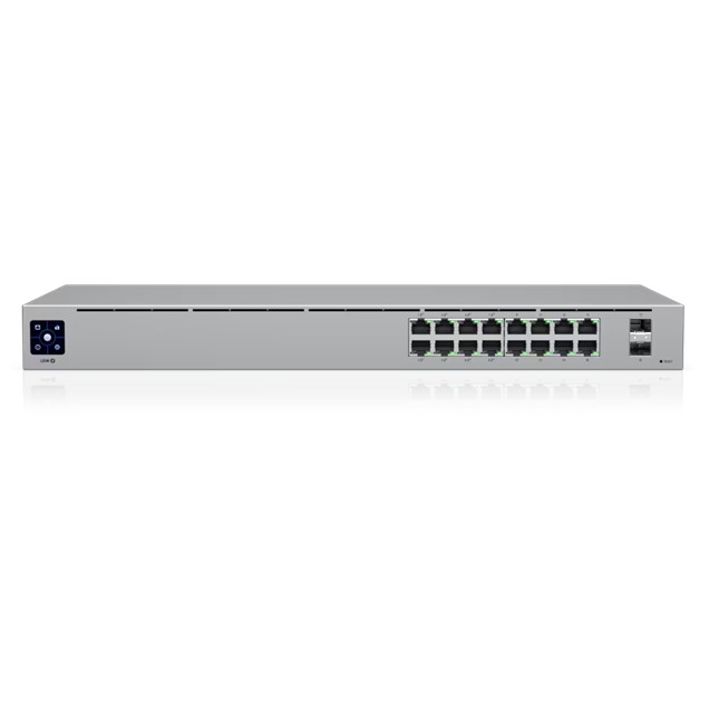 Ubiquiti Networks USW-16-POE 16-Port Gigabit PoE+ Rackmount Switch 