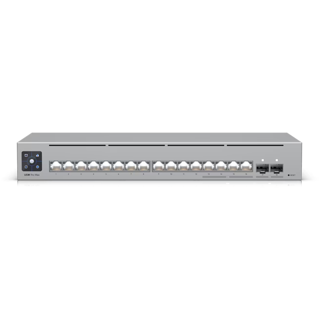 Ubiquiti Networks USW-Pro-Max-16 16-Port 2.5GbE Rackmount Switch 