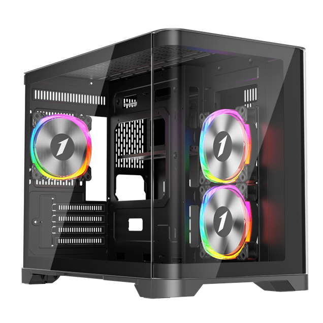 1st Player UV6 Mid Tower Gaming Case - Black 