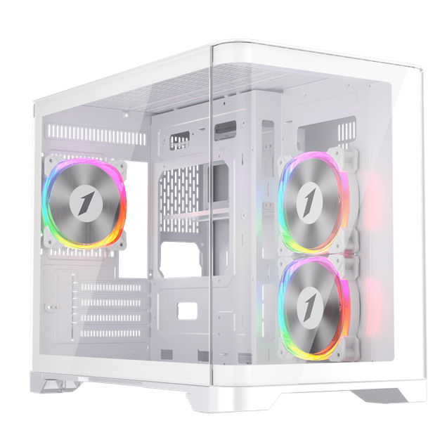 1st Player UV6 Mid Tower Gaming Case - White 