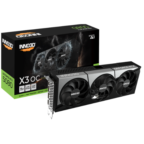 INNO3D Geforce RTX 5080 X3 OC 16GB Graphics Card - CCL Computers
