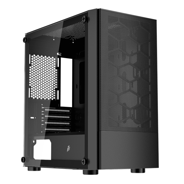 1st Player X4-M Mid Tower Gaming Case - Black 