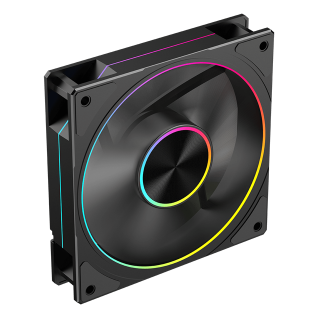 Powercool Airflow 120mm ARGB Black 4-Pin PWM PC Cooling Fan