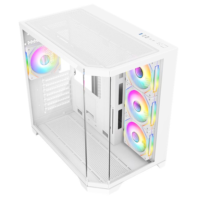 CiT DS360 Mid Tower Gaming Case - White 