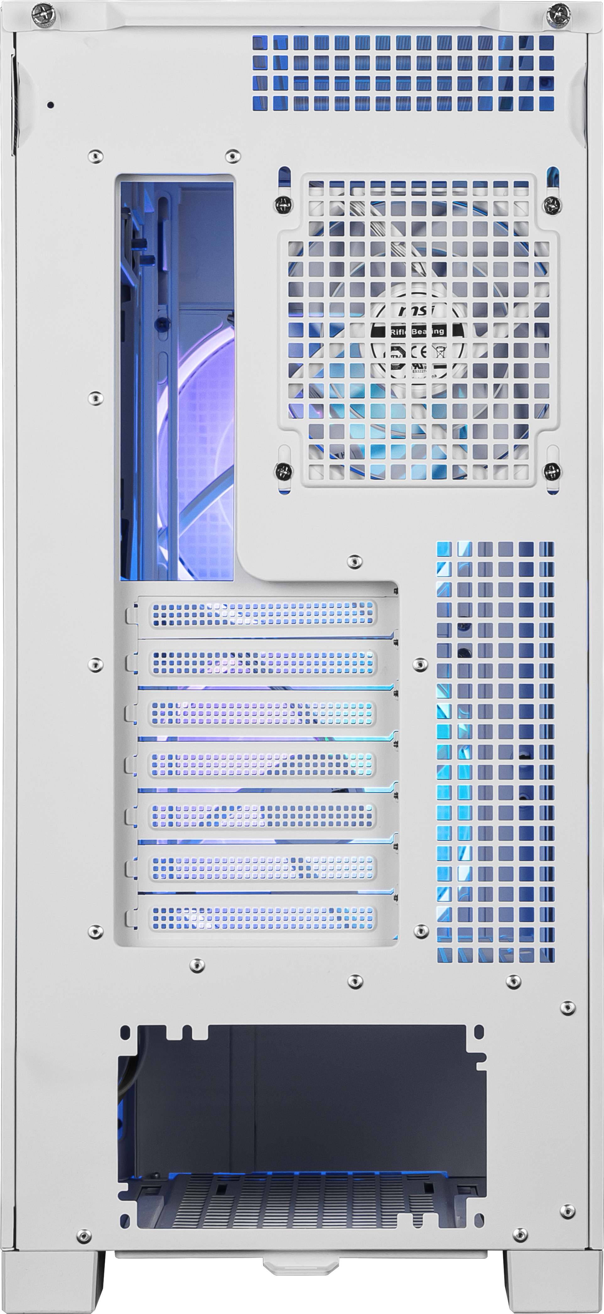 MSI MPG VELOX 300R AIRFLOW PZ WHITE E-ATX Mid Tower Gaming Case in