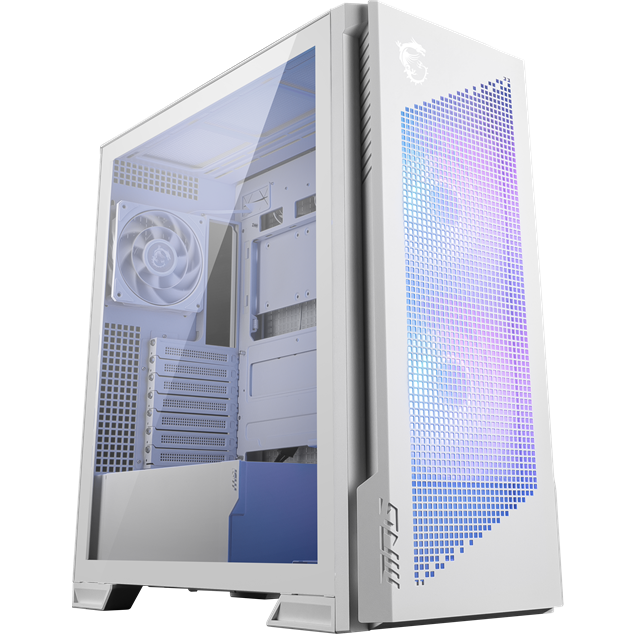 MSI MPG VELOX 300R AIRFLOW PZ WHITE Mid Tower Gaming Case - White 
